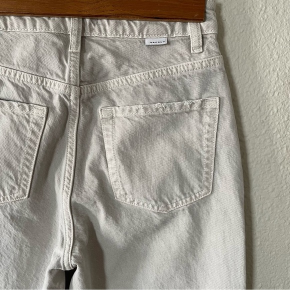Pacsun 90s Boyfriend Jeans Women’s Size 24 Light Cream High Waist Grunge Ripped - Picture 11 of 16